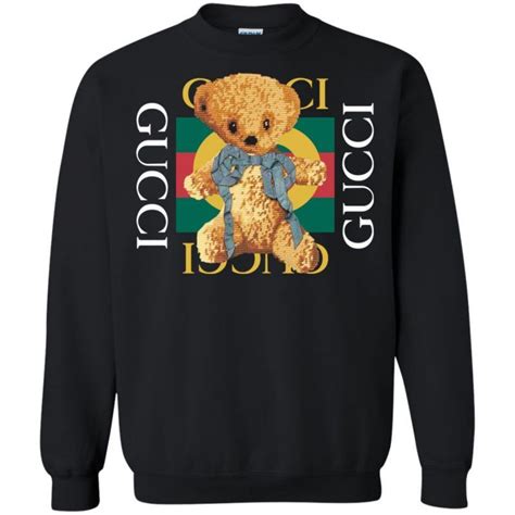 gucci teddy bear shirt replica|gucci bear sweatshirt.